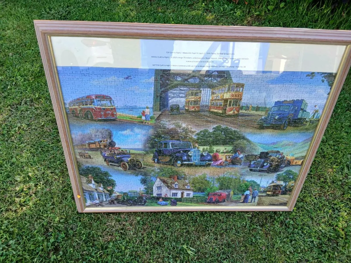 Framed Classic Cars Jigsaw - Image 1