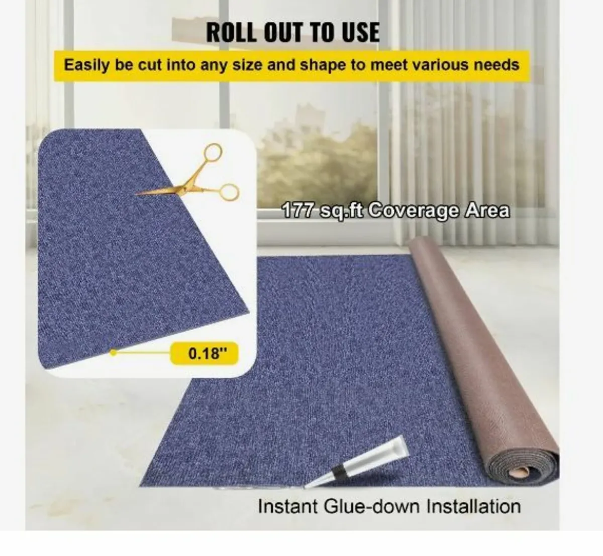 Indoor Outdoor Rug Carpet 5.9x29.5' - Image 2