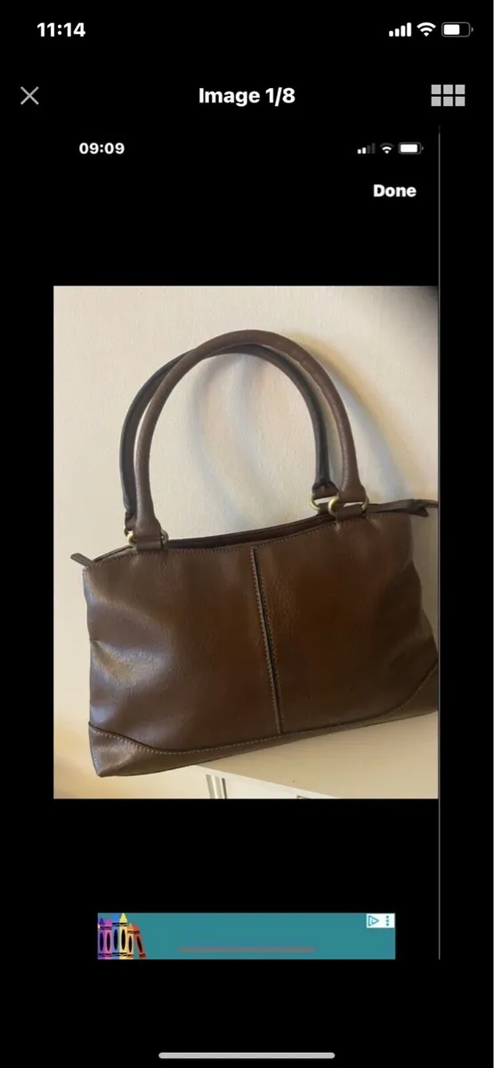 Matties Brand Leather Handbag - Image 1