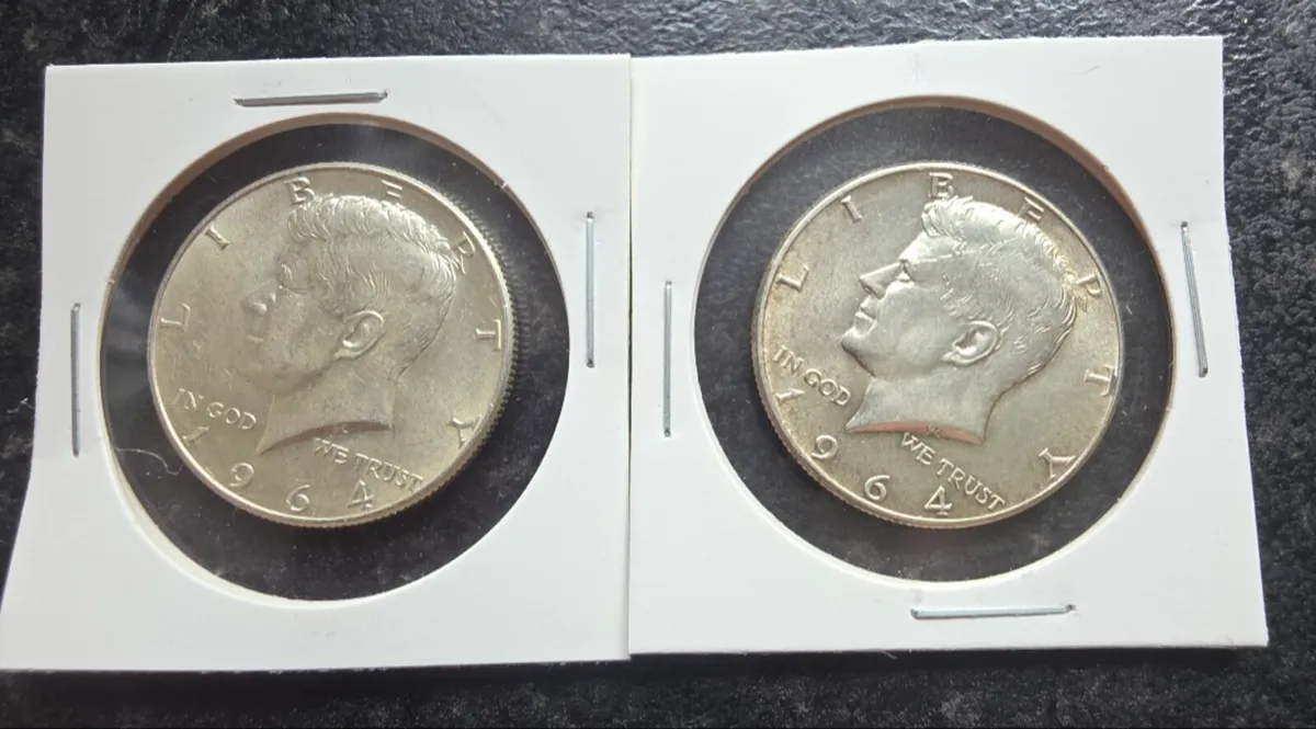 1964 silver kennedy half dollar - Image 1