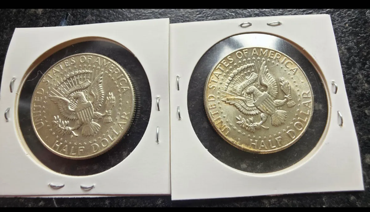 1964 silver kennedy half dollar - Image 2