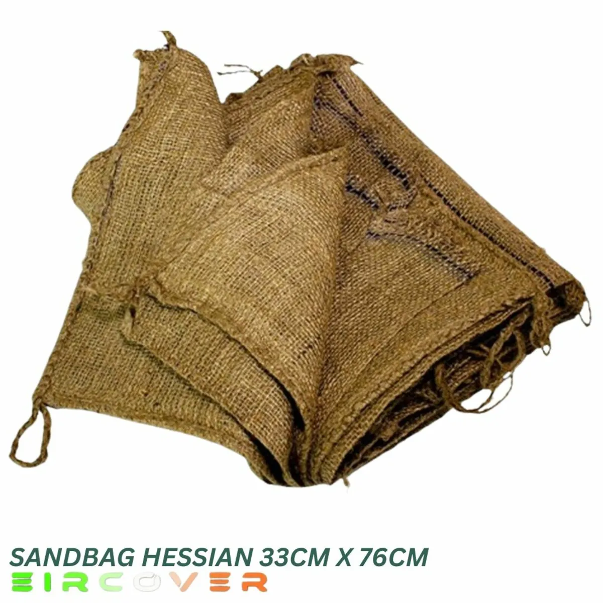 Sandbags Hessian 33 cm x 76cm (13'X30') - 10 Pack - Image 2