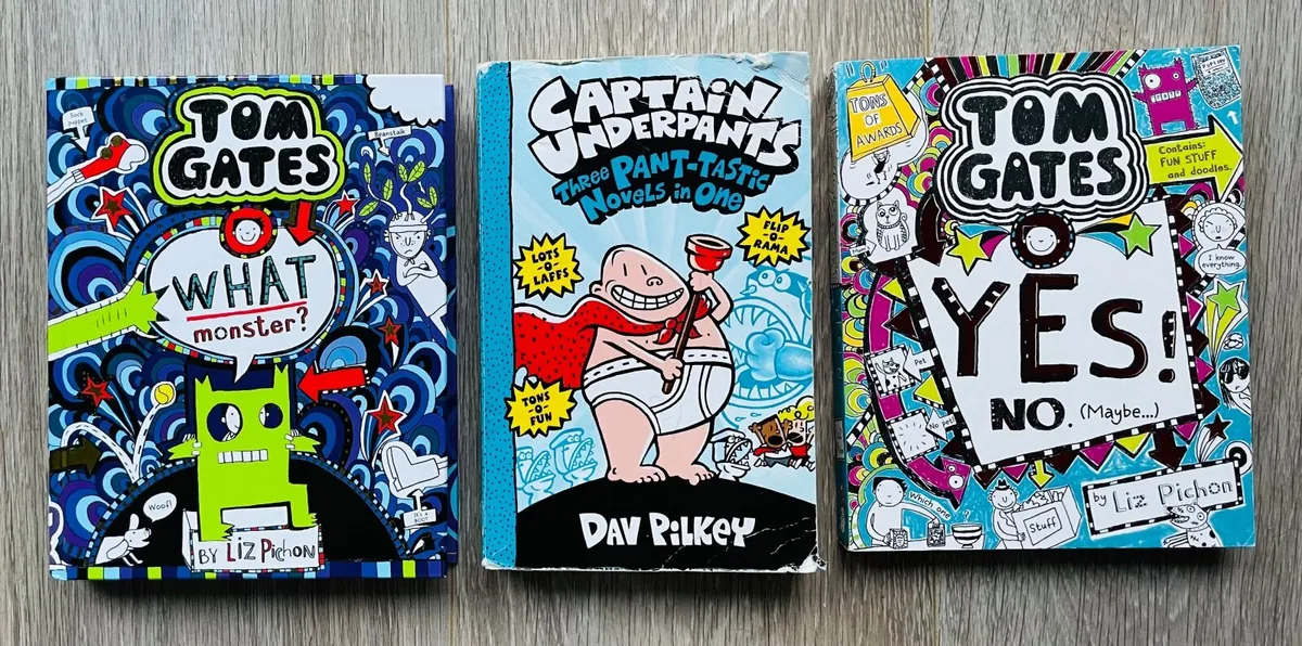 Tom Gates & Captain Underpants Books - Children's