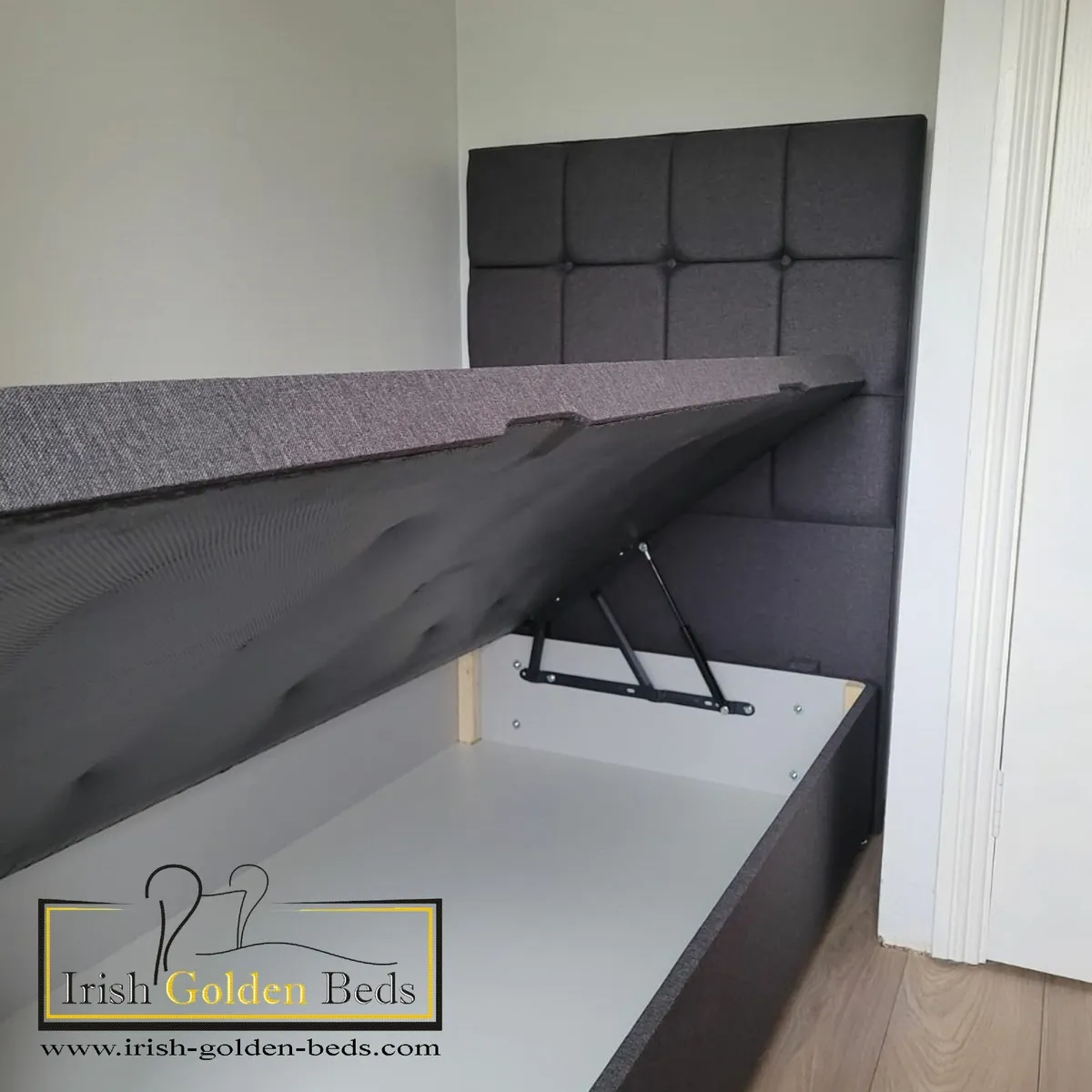 ANY HEADBOARD HEIGHT  Ottoman Storage Bed Gas Lift - Image 1