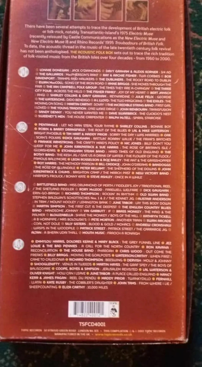 4 cd The Acoustic Folk Box Set MINT - Image 3