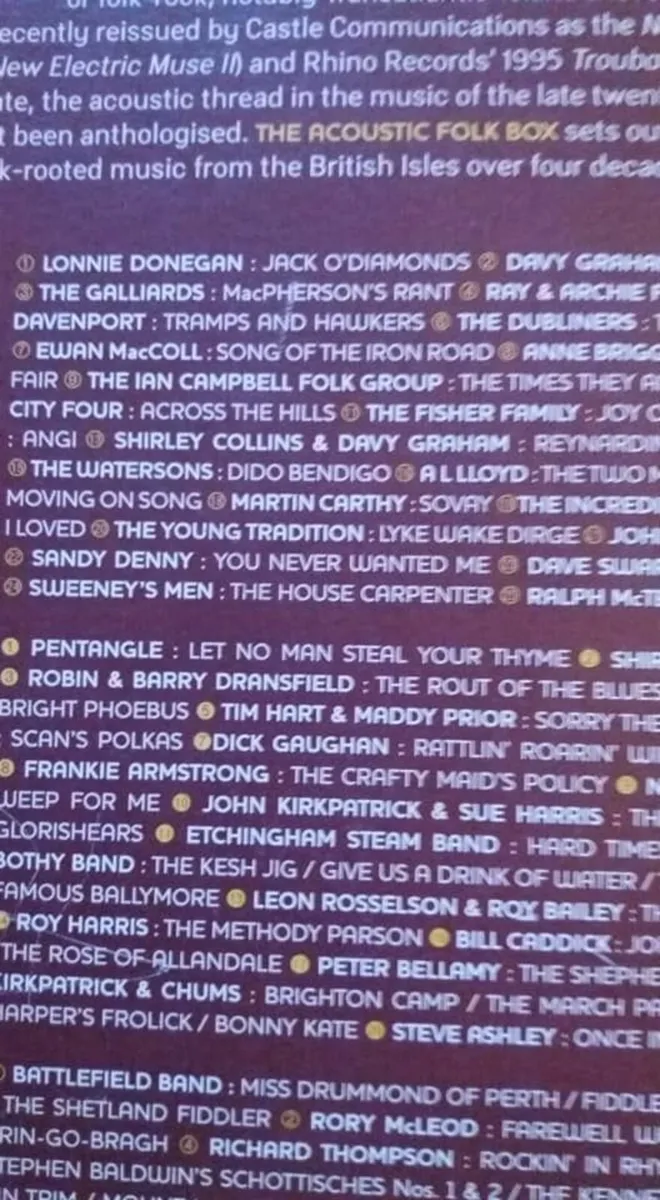 4 cd The Acoustic Folk Box Set MINT - Image 4