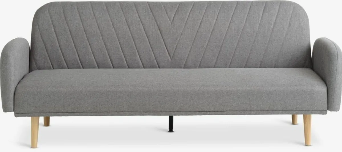 Sofa bed  light grey fabric HALF PRICE! - Image 1