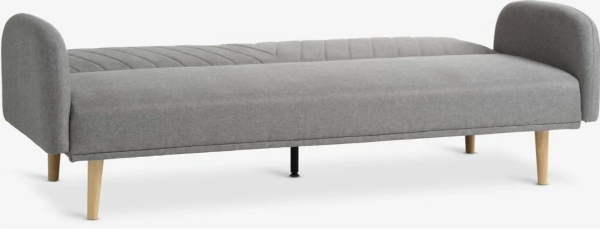 Sofa bed  light grey fabric HALF PRICE! - Image 3