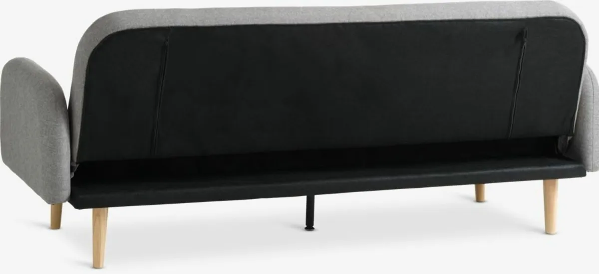 Sofa bed  light grey fabric HALF PRICE! - Image 4