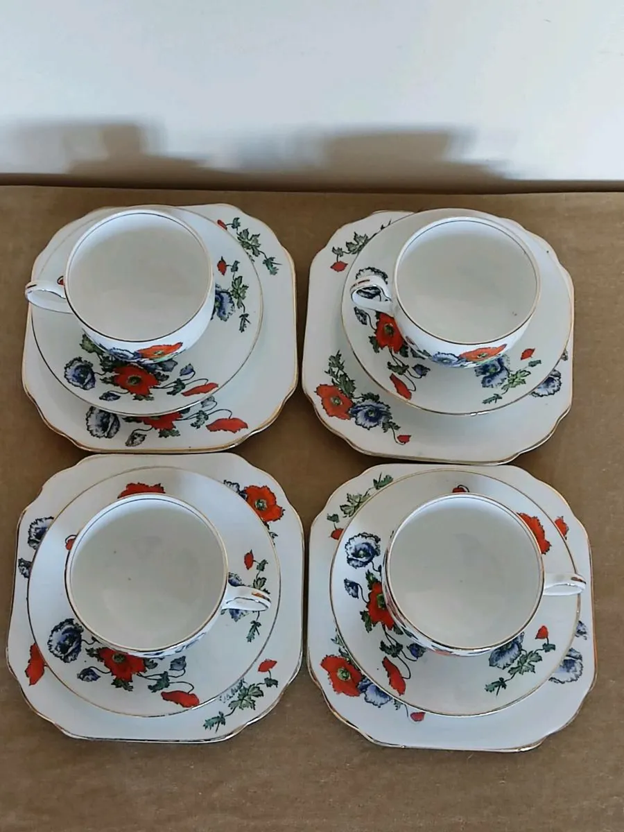 Antique Rare find. Anchor china Bridgwood tea set - Image 2