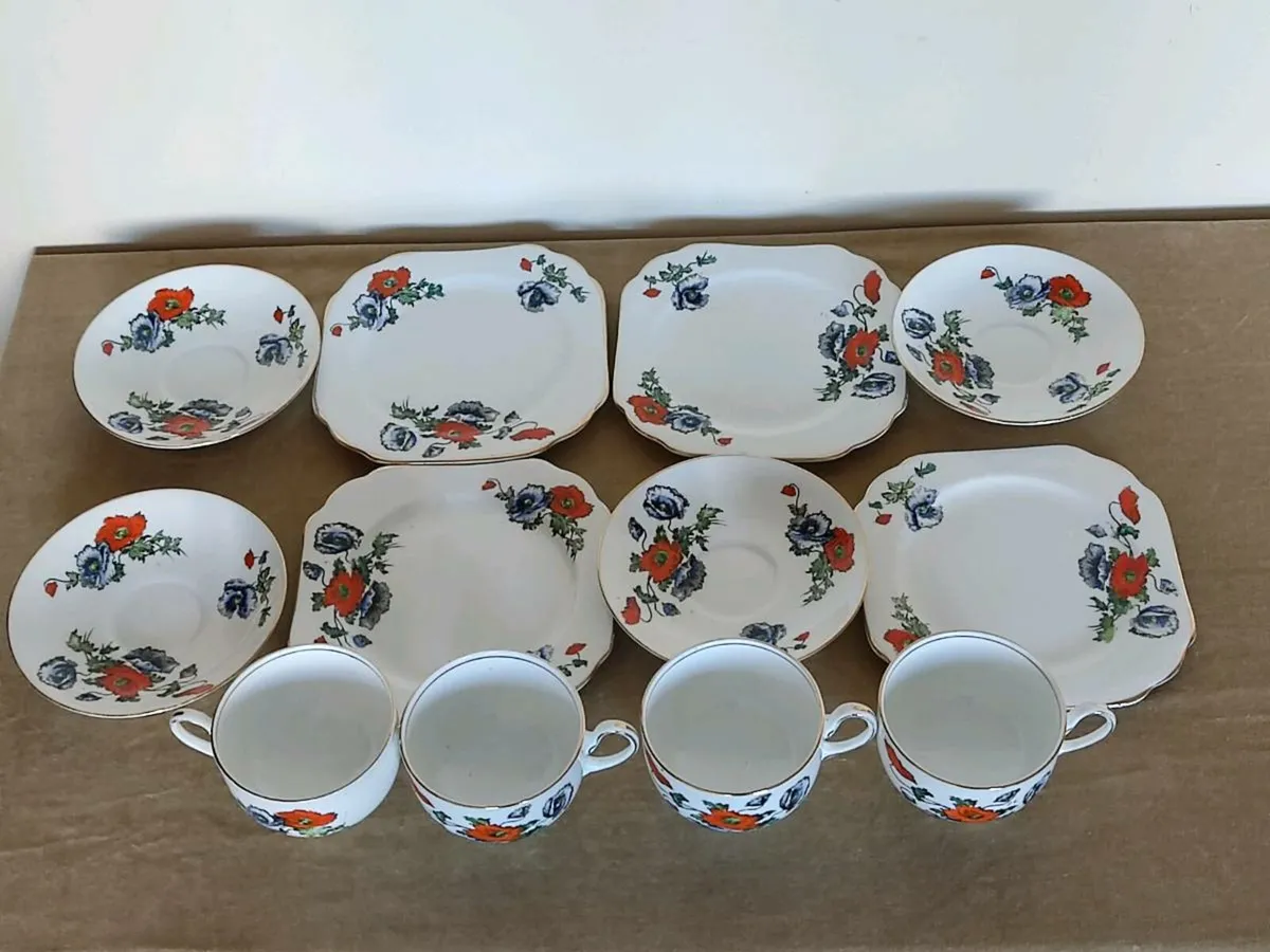 Antique Rare find. Anchor china Bridgwood tea set - Image 3