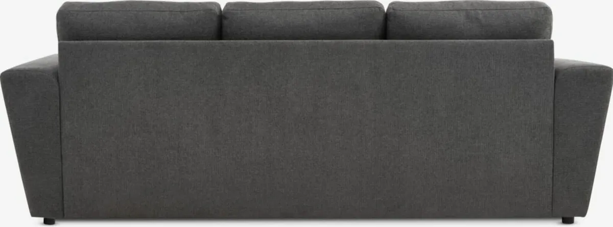 Sofa bed VEJLBY 3 seater dark grey fabric - Image 4