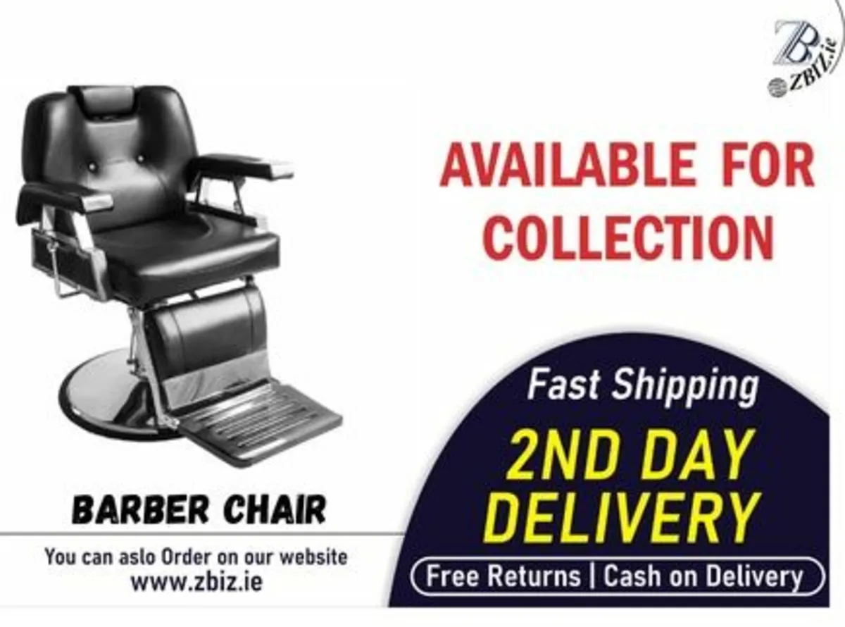 Barber Chair Hydraulic Professional Salon - Image 1