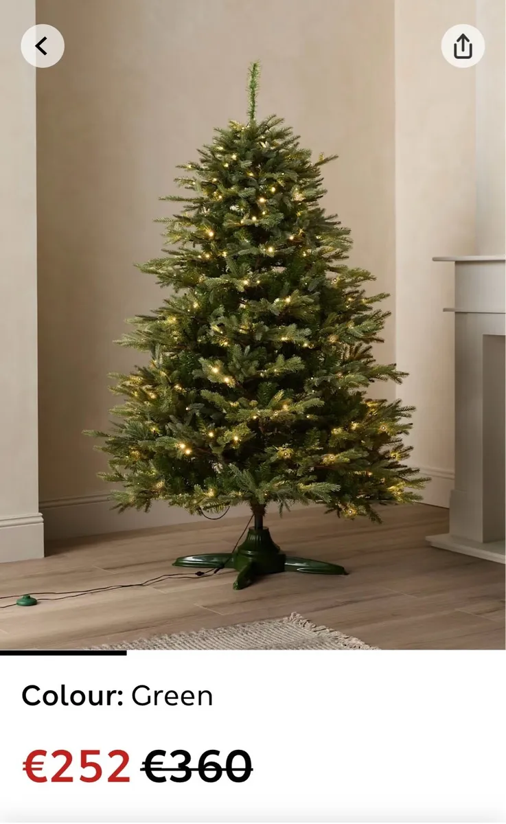 Christmas Tree M&S 6ft rotating Tree - Image 3