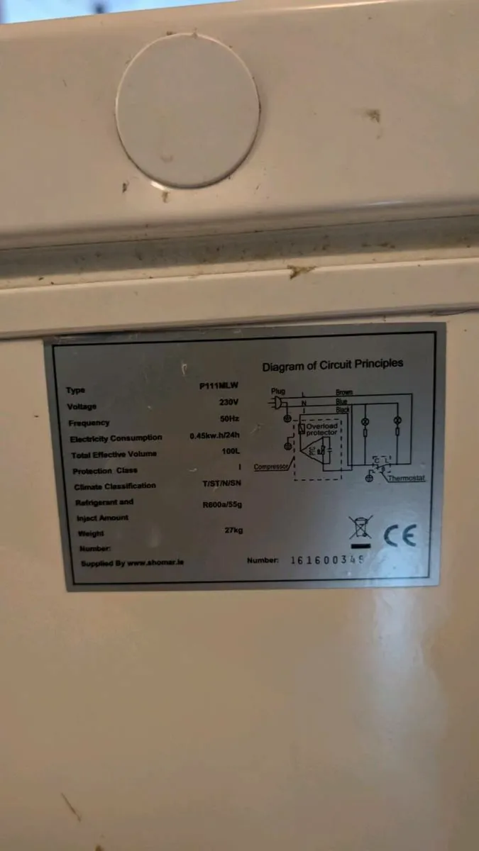 Powerpoint 100 liter deep freeze - Image 2