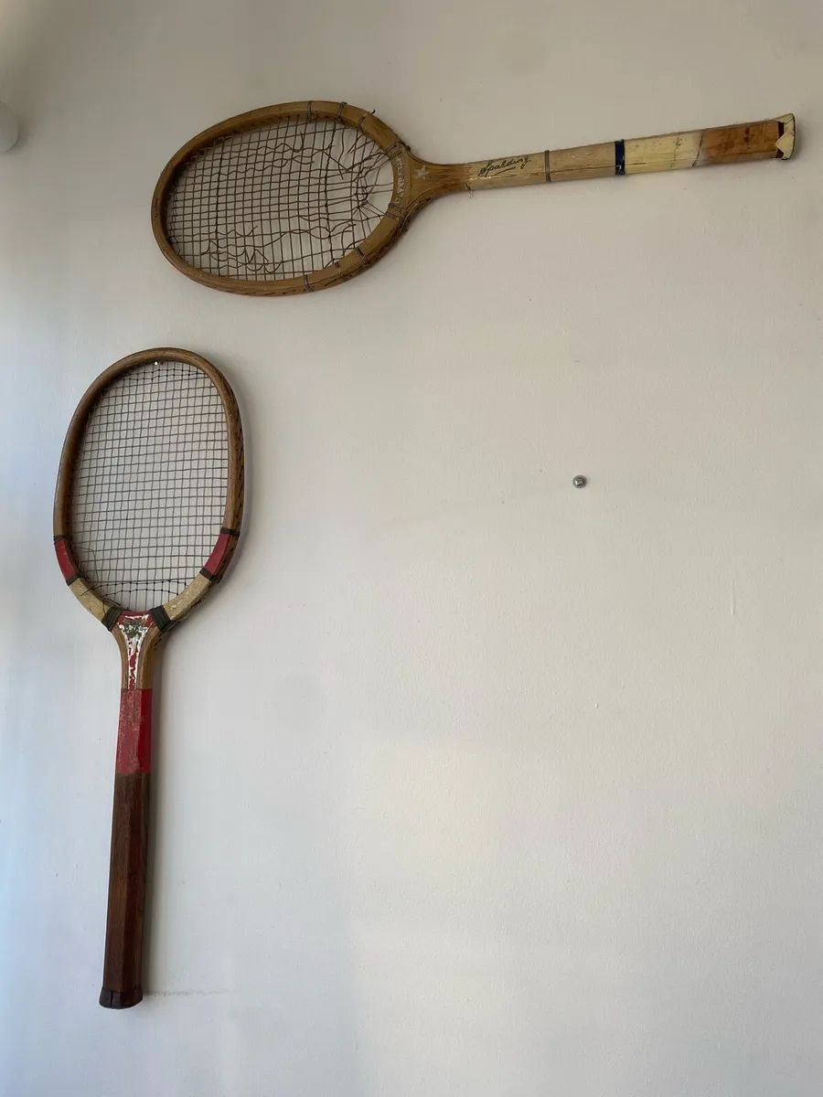 Antique Racquet Set (2pc) - Image 1