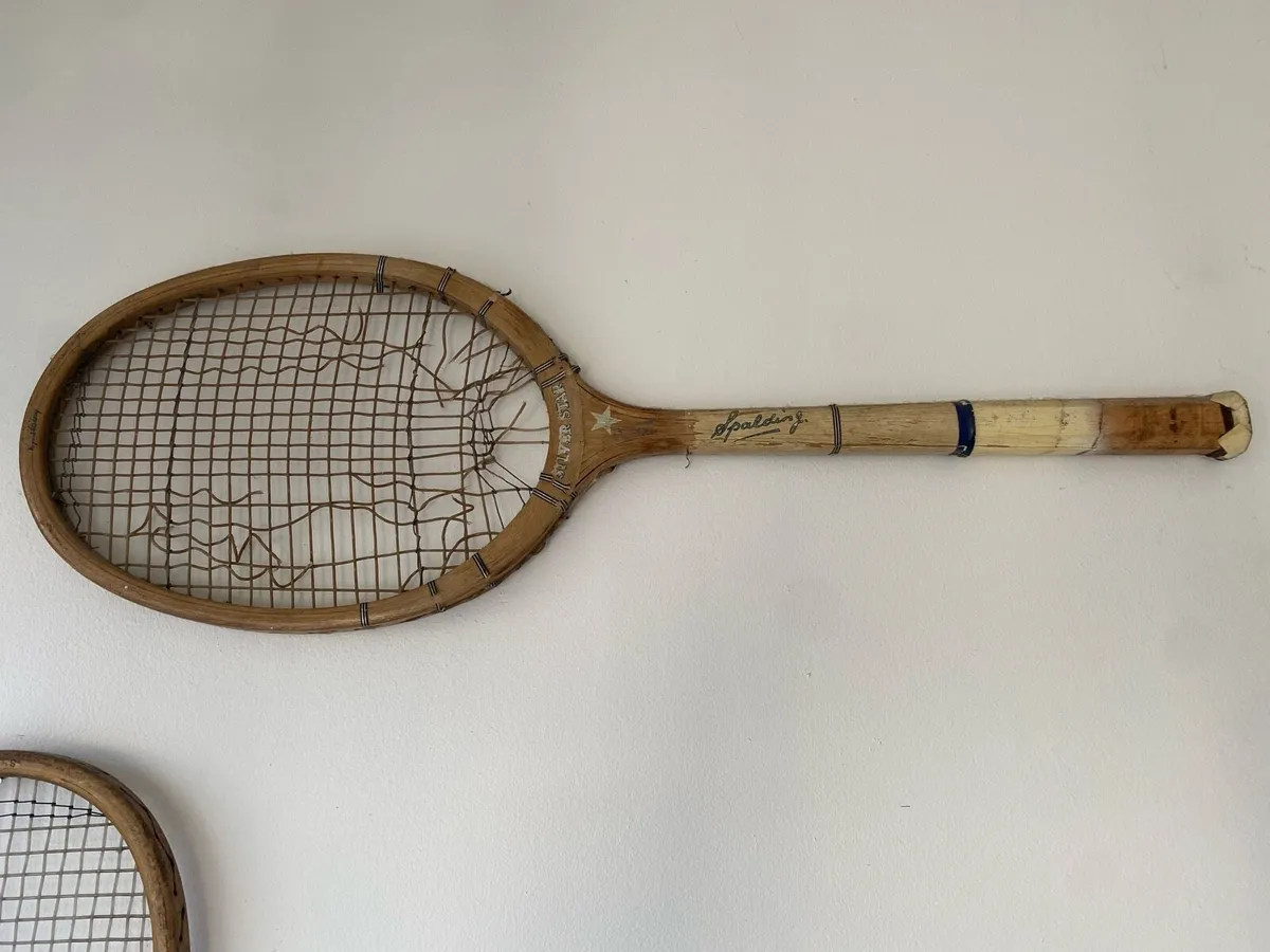 Antique Racquet Set (2pc) - Image 3