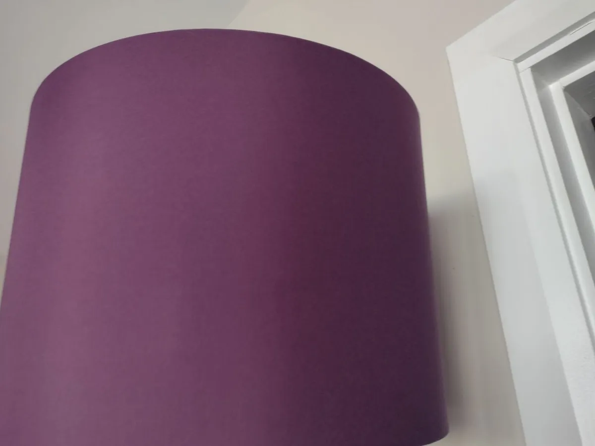 Large purple lamp/Ceiling shade - Image 1