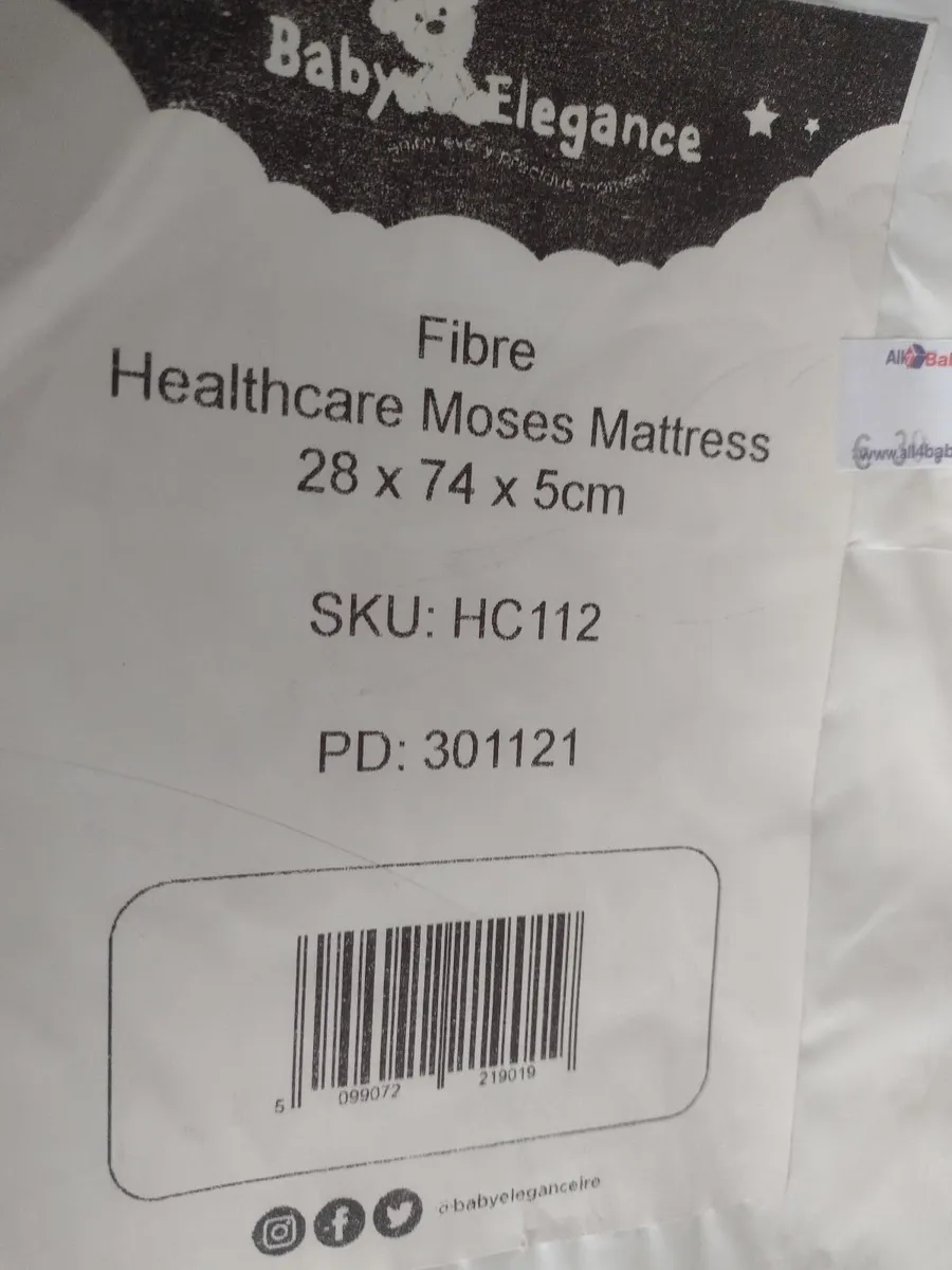 Brand new Baby Elegance Moses basket mattress - Image 1