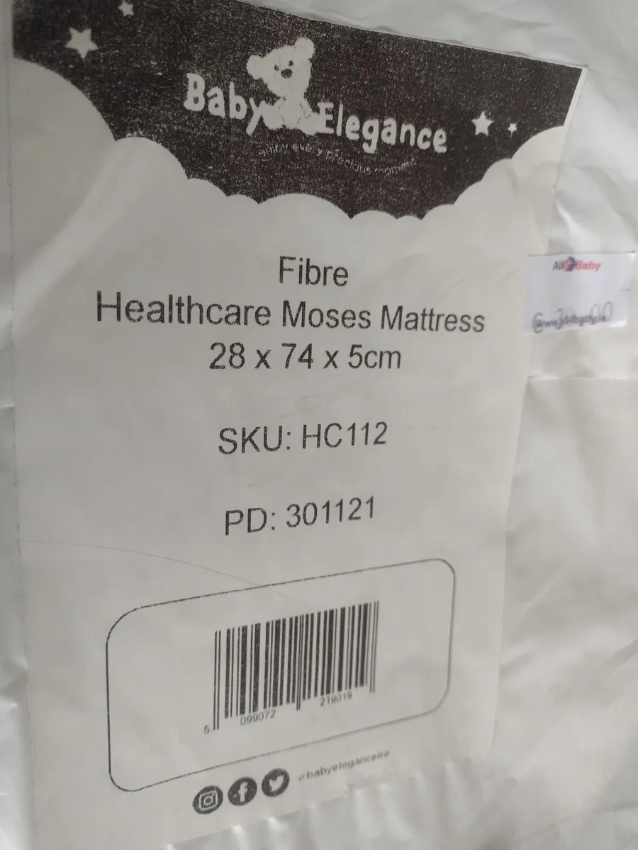 Brand new Baby Elegance Moses basket mattress - Image 2