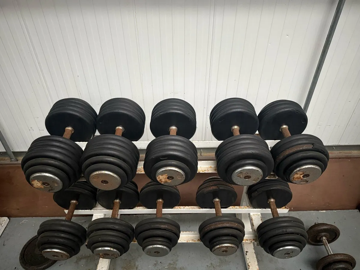 Dumbell set and olympic set - Image 1