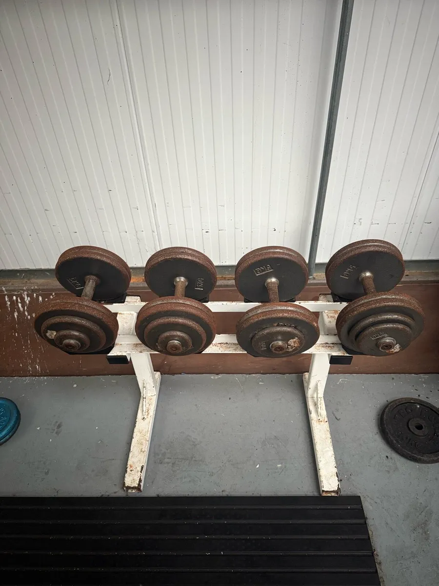 Dumbell set and olympic set - Image 2