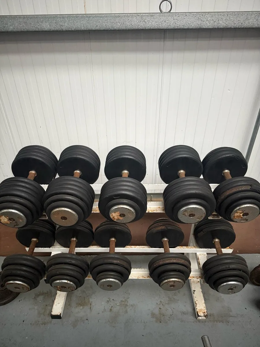 Dumbell set and olympic set - Image 3