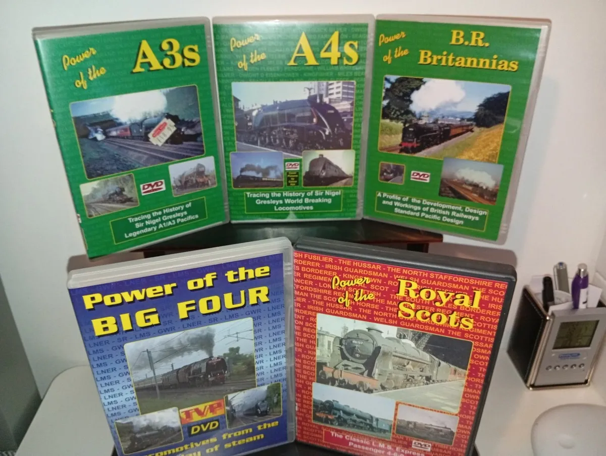 Rare Steam Rail Collection Power Of A3s A4s DVDS - Image 1