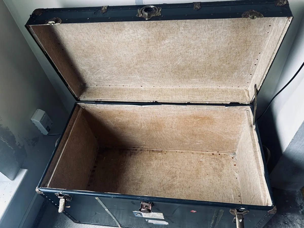 Rare 1960s Holland-America Line Steamer Trunk - Image 3