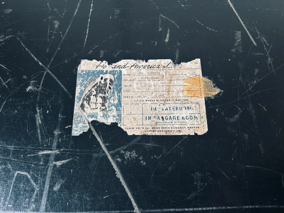 Rare 1960s Holland-America Line Steamer Trunk - Image 4