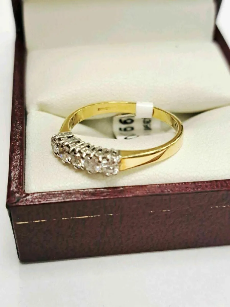 18K Gold Diamond Ring 18CT - Image 2