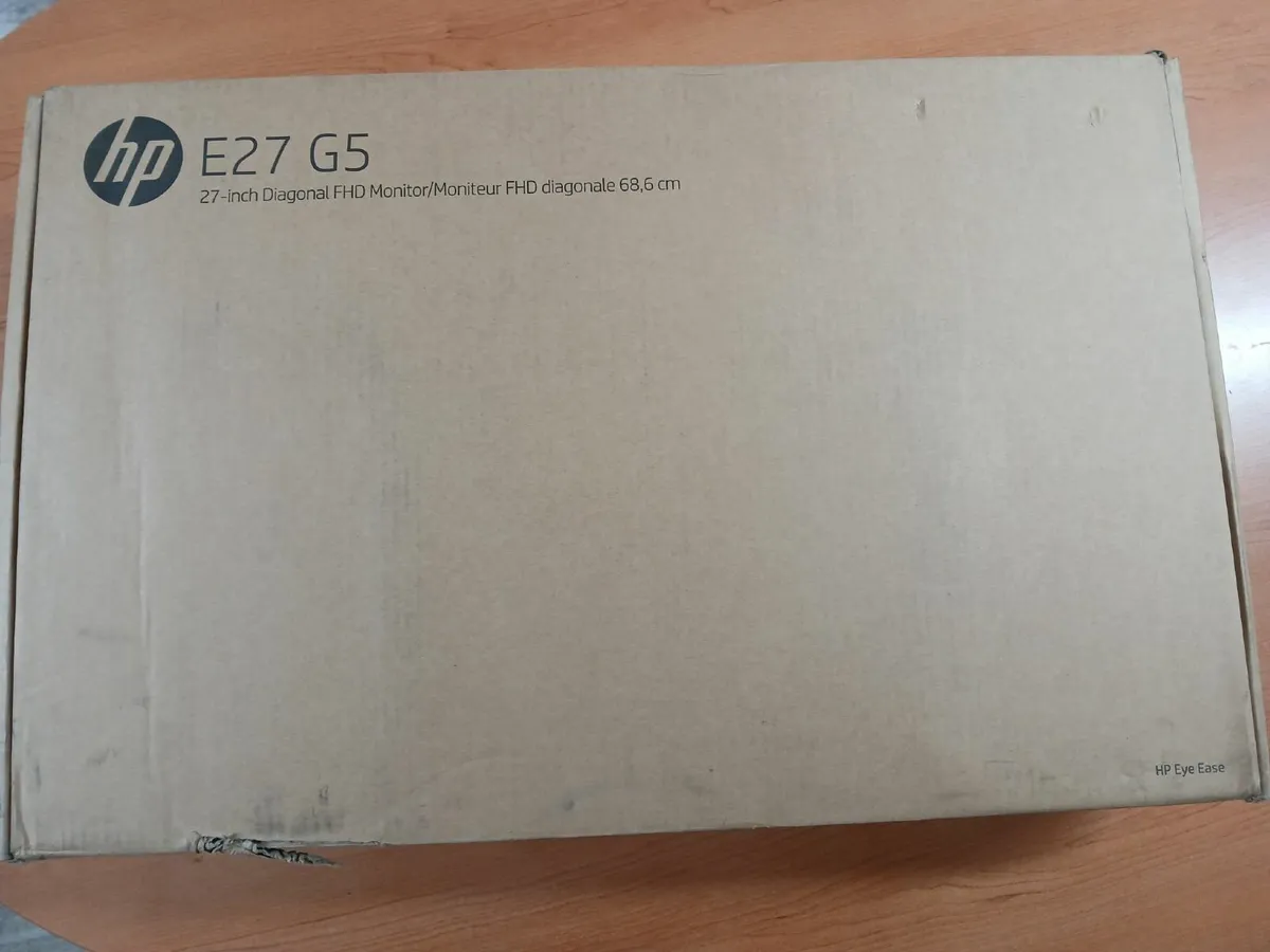 HP 27" Computer Screen. NEW. Sealed. Receipt. - Image 2