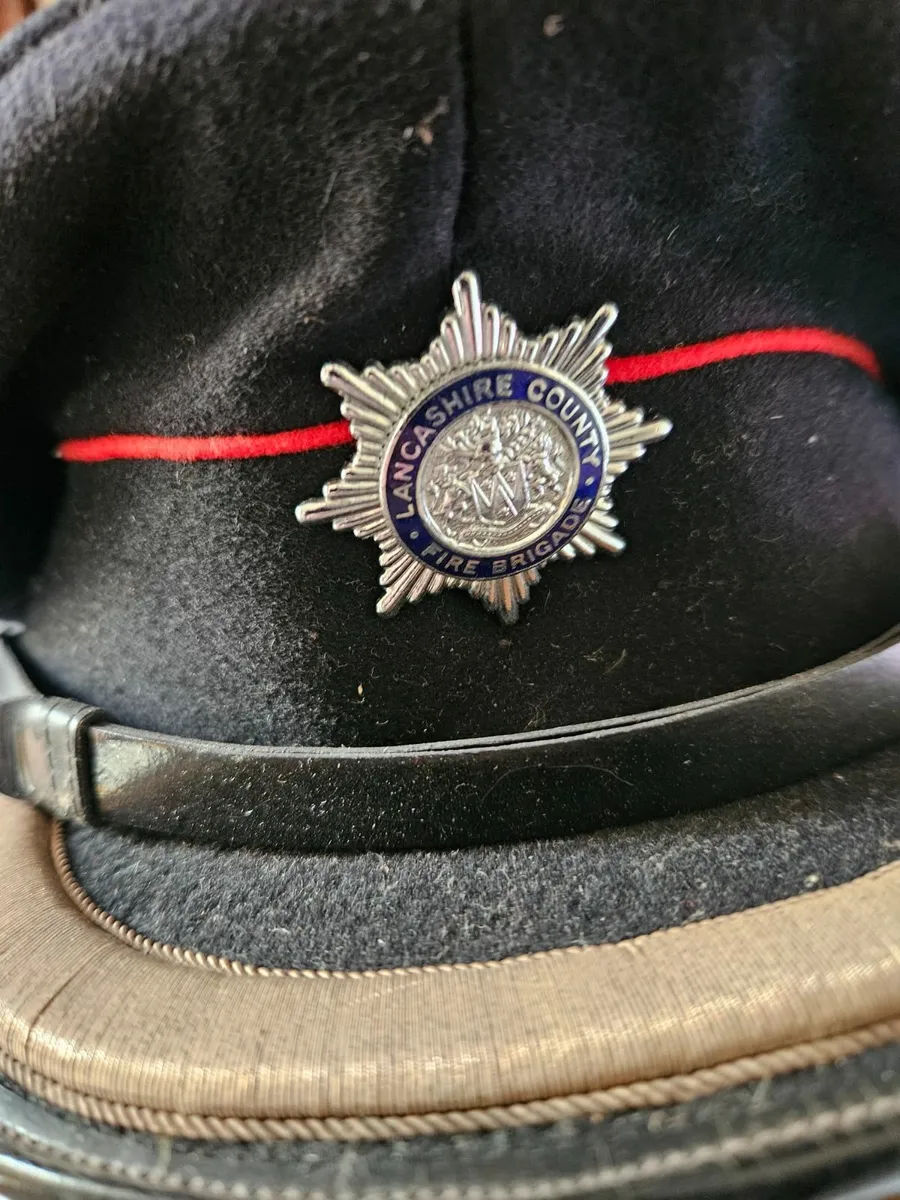 Vintage Fire Mans Cap - Image 3