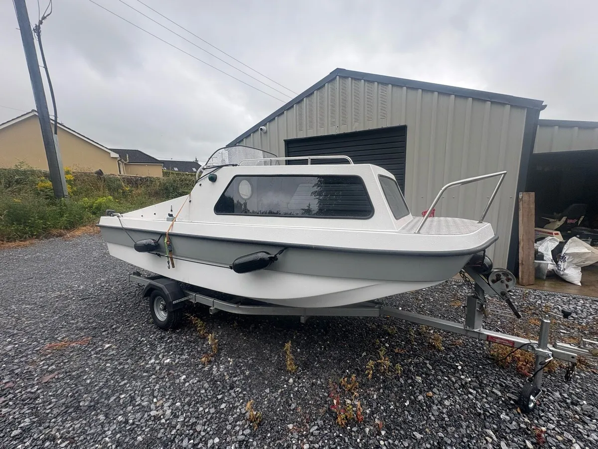Pleasure Cabin Boat and Trailer - Image 1