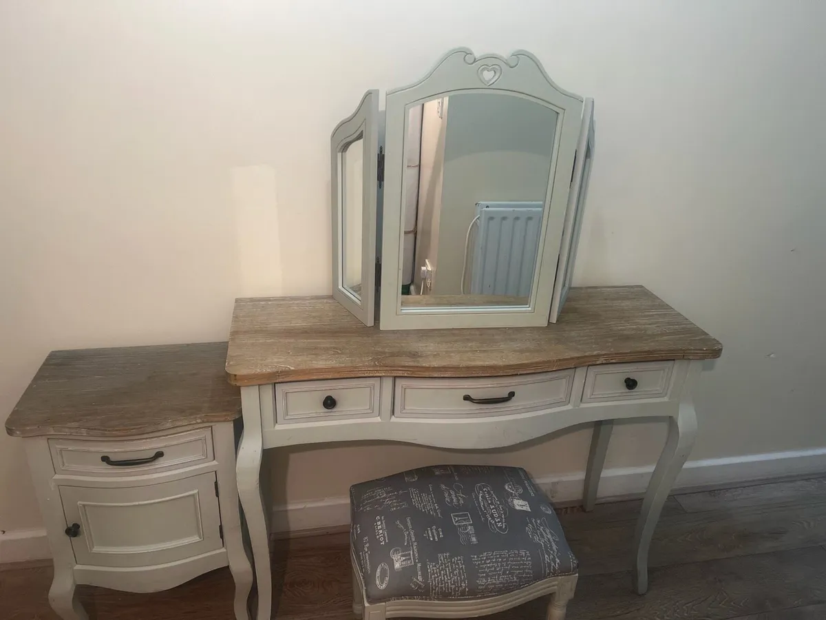 Dressing Table, Mirror & Cabinet Set - Image 2