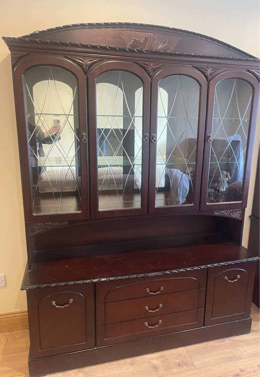 Mahogany display cabinet - Image 1