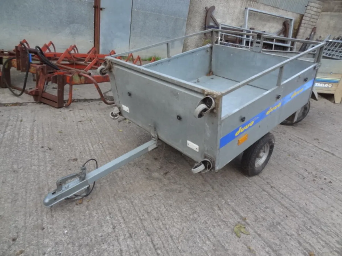 Galvanised Duuo Car / Quad Trailer - Image 2