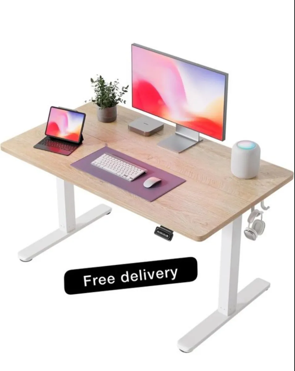 Electric Height Adjustable Standing Desk, 60x100cm