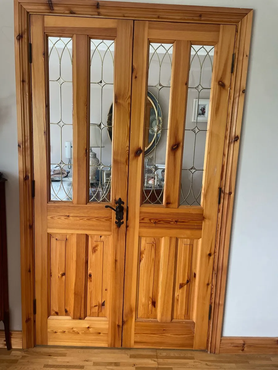 2 sets of interior double doors
