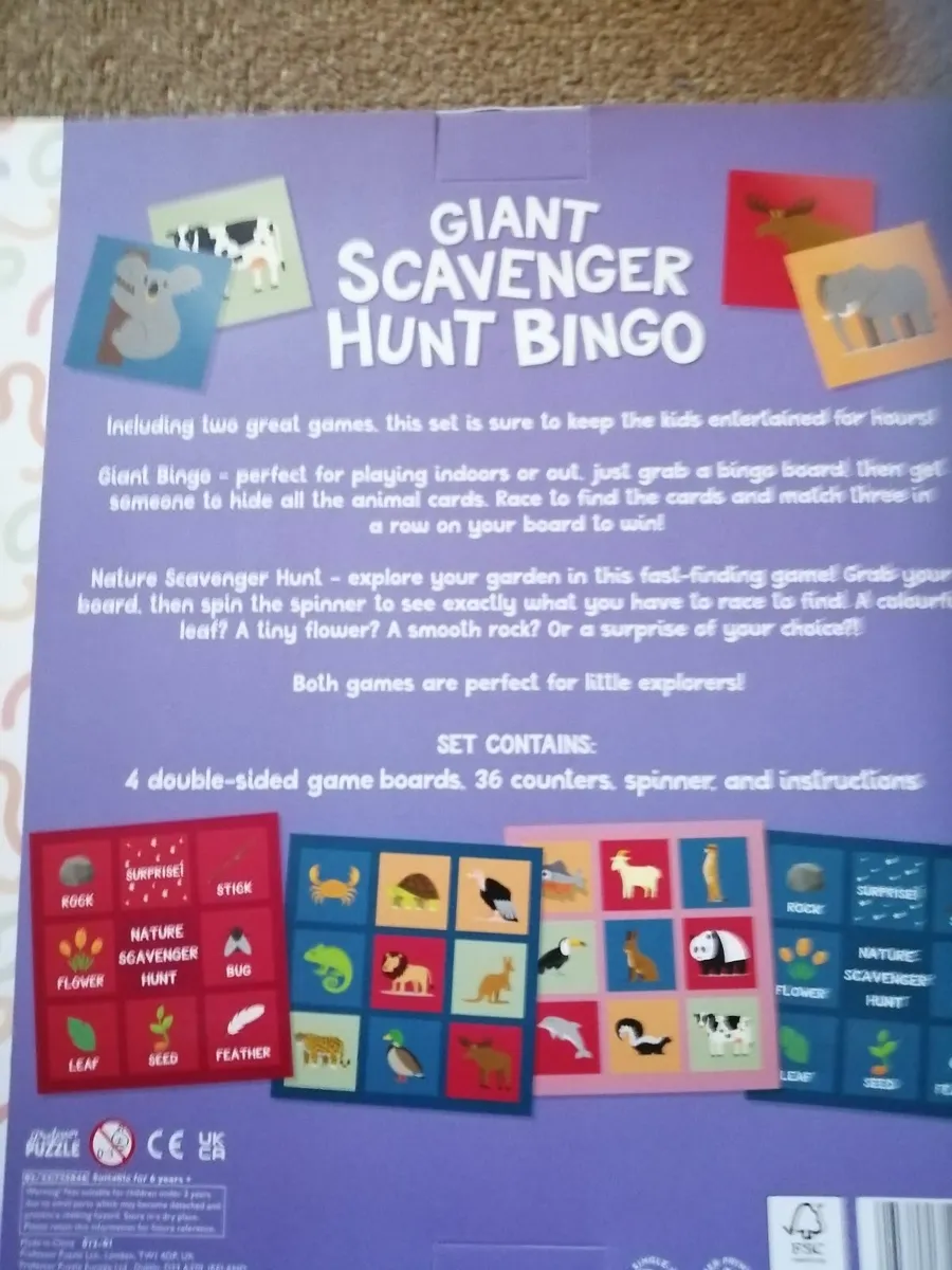 Giant scavenger hunt bingo game - Image 2