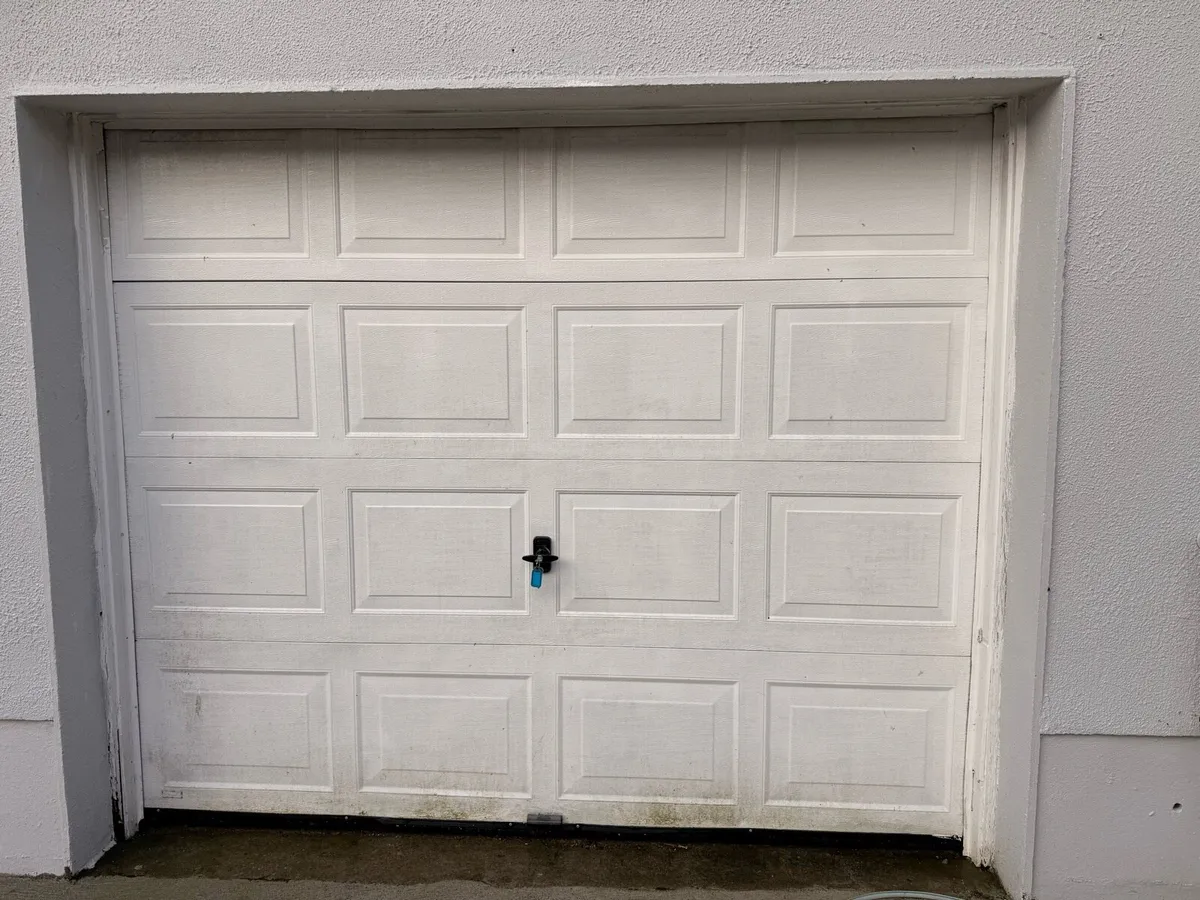 Galvanised steel garage door - Image 1