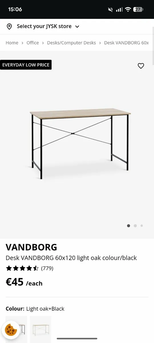 Vandborg desk from Jysk - Image 1