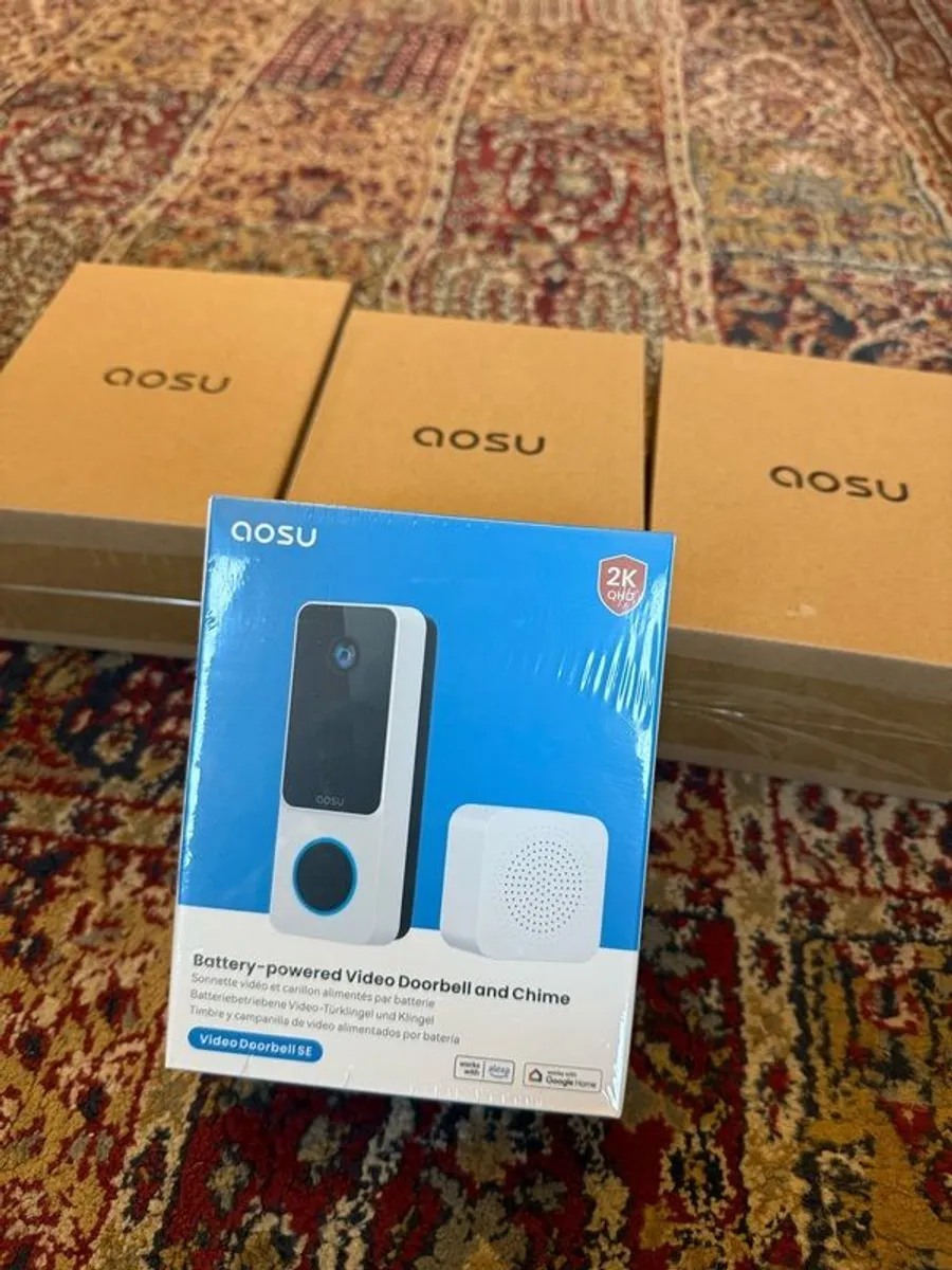 Brand New AOSU Video Battery Powered Doorbell SE + Chime (Sealed) - Image 2