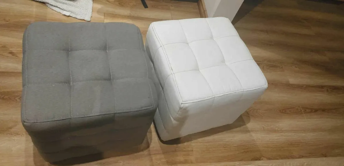 Sofa bed + 2 foot stools - Image 1
