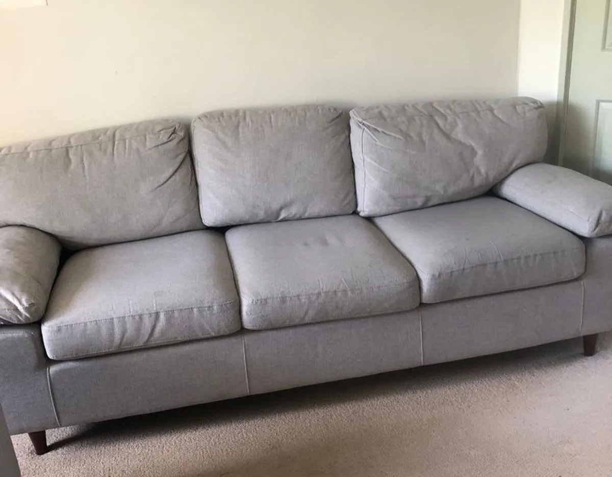 Jysk light grey sofas - Image 1