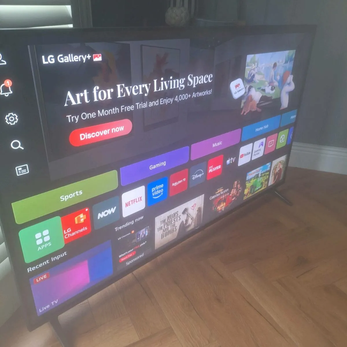 55 inch LG tv and Sanus bracket - Image 1