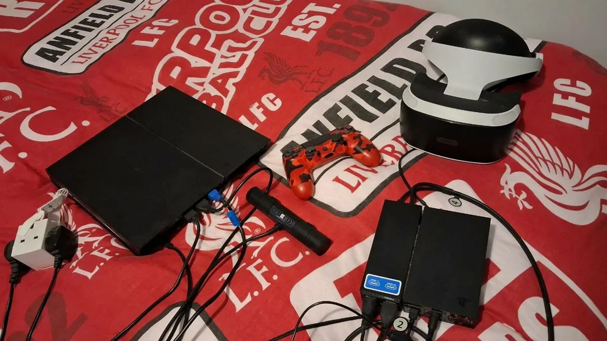 Ps4 with  virtual reality headset