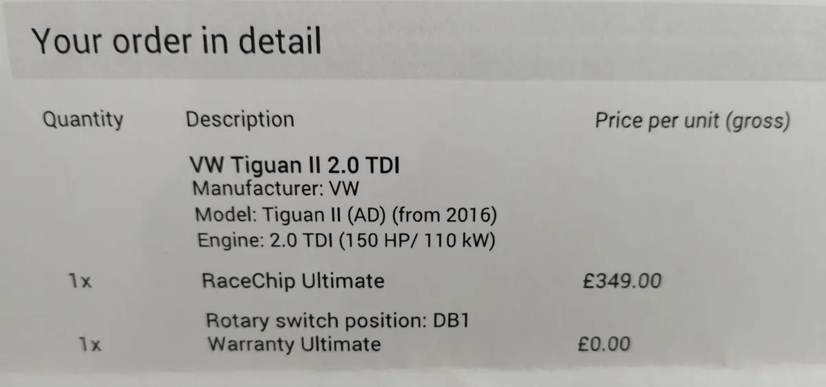 RaceChip Ultimate - VW Tiguan 2.0 TDI - Image 2