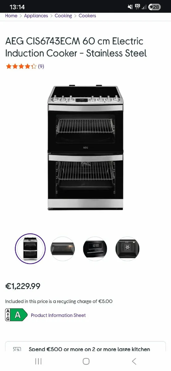 AEG induction cooker - Image 1