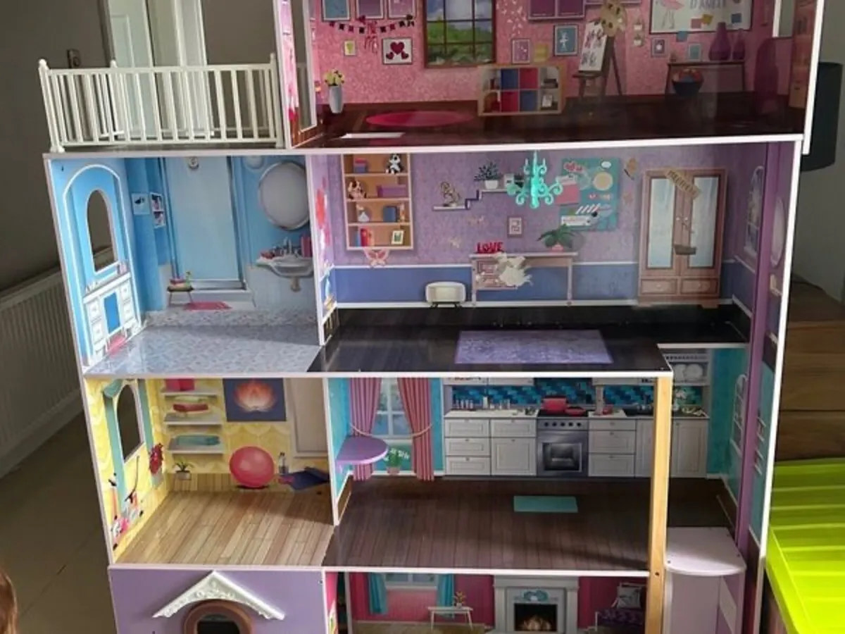 Dolls house with furniture